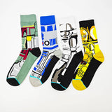 ACCITY - CARTOON STAR WARS SERIES CASUAL CREW SOCKS_CWAH1113: TYPE9 / (OS) 3