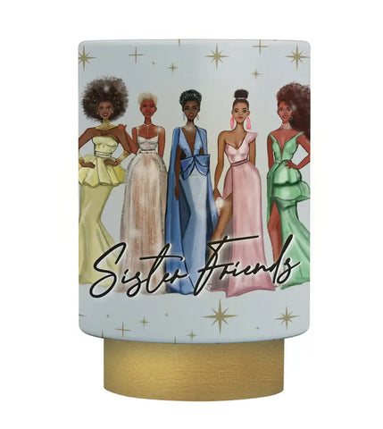 African American Expressions - Sister Friends LED Candle