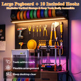 39F Inc. - 3D Printer Workstation Collection with Filament Storage: Slim Power Tower