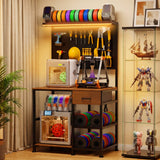 39F Inc. - 3D Printer Workstation Collection with Filament Storage: Slim Power Tower