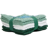 Arkwright Home - Pack of 6 Campbell Ramsey Washcloths 12x12 - Assorted Colors