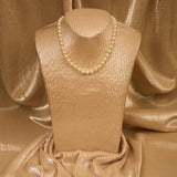 SP Sophia Collection - Elegant 16-inch 8mm Single Strand Pearl Necklace: Cream