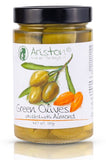 Ariston Specialties - Ariston Green Olives Stuffed Almond-13.40oz