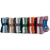 Arkwright Home - Pack of 6 Campbell Ramsey Washcloths 12x12 - Assorted Colors