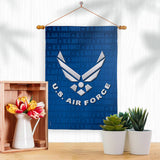 Two Group Flag Co - US Air Force Armed Forces Military Decor Flag: Garden Flag 13" x 18.5" Only / Double Sided-Thick Fabric