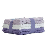 Arkwright Home - Pack of 6 Campbell Ramsey Washcloths 12x12 - Assorted Colors