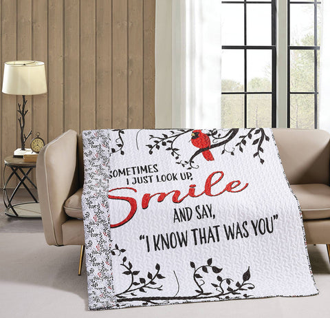 Duke Imports - "I Know That Was You" Inspirational Quilted Throw 50"x60"
