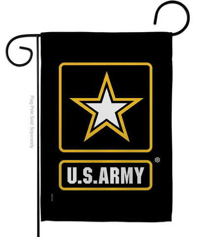 Two Group Flag Co - US Army Armed Forces Military Decor Flag: Garden Flag 13" x 18.5" Only / Double Sided-Thick Fabric