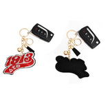 PinktownUSA - DST Sorority 1913 Red Padded Keychain: Red and White / Gold / 6 x 3.25 inches