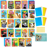 T Marie - 24 Funny Animal Greeting Cards - 24 Unique Designs