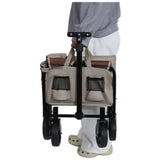 39F Inc. - All-in-one Convertible Folding Camping Wagon Cart: Beige