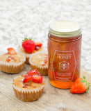 Pure Southern Honey - Honey With Comb 1 Lb (12 Jars) Raw, Unfiltered, Unheated