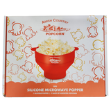 Amish Country Popcorn - Silicone Microwave Popper: Purple