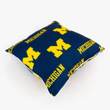 Everything Comfy - Michigan Wolverines Decorative Pillow: White / Pair
