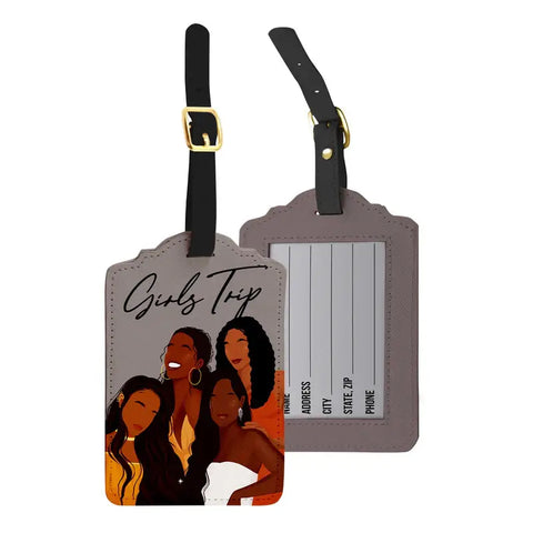 African American Expressions - Girls Trip Luggage Tag Set