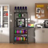39F Inc. - 3D Printer Workstation Collection with Filament Storage: Slim Power Tower