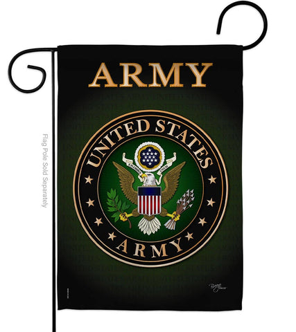 Two Group Flag Co - Army Armed Forces Military Decor Flag: Garden Flag 13" x 18.5" Only / Double Sided-Thick Fabric