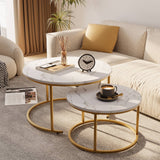 Three Star IM/EX Inc. - 31.5X17.5 & 23.5X13.5 2-PC SET OF COFFEE TABLE IN WHITE