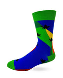 Fabdaz - Relax Cannabis Leaves Men's Novelty Crew Socks