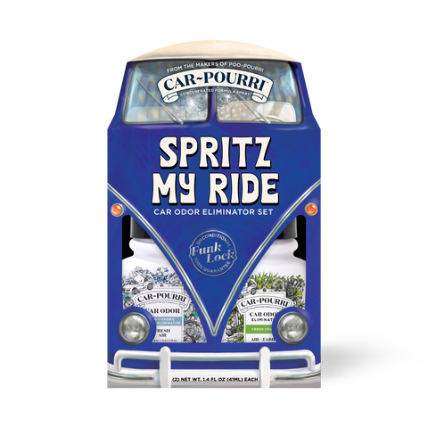 ~Pourri - Car~Pourri Air + Fabric Spritz My Ride 1.4oz 2-Pack Gift Set