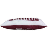 Everything Comfy - Mississippi State Bulldogs 2 Sided Bolster Travel Pillow, 16" x 6", Made in the USA
