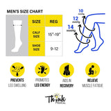 Think Medical Wholesale - Men's Premium Compression Stripe Socks