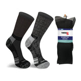 Extreme Fit Wholesale - 2-Pairs: Non-Binding Loose Fit Cotton Diabetic Crew Socks