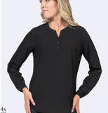 1035 Stretch Blouse with 3/4 Roll