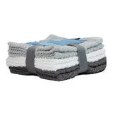 Arkwright Home - Pack of 6 Campbell Ramsey Washcloths 12x12 - Assorted Colors