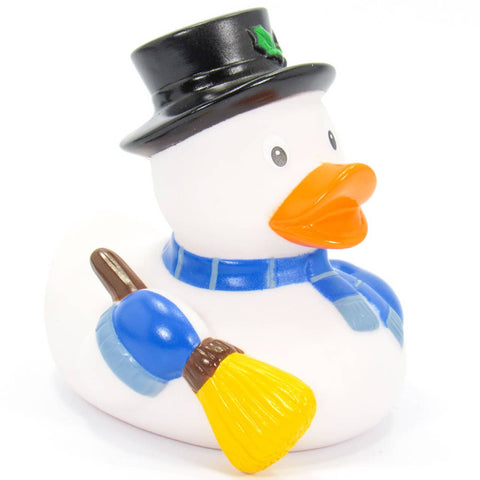 Ducks in the Window - Frosty Snowman Rubber Duck