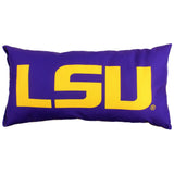 Everything Comfy - LSU Tigers 2 Sided Bolster Travel Pillow, 16" x 6", Made in the USA