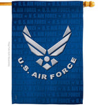 Two Group Flag Co - US Air Force Armed Forces Military Decor Flag: Garden Flag 13" x 18.5" Only / Double Sided-Thick Fabric