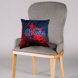 Everything Comfy - Ole Miss Rebels 2 Sided Color Swept Decorative Pillow, 16" x 16"