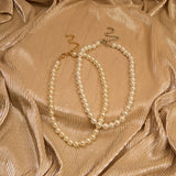 SP Sophia Collection - Elegant 16-inch 8mm Single Strand Pearl Necklace: Cream