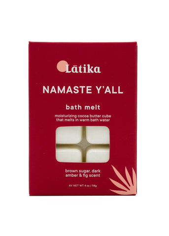 Latika Beauty - 🌻Namaste Y'all - Solid lotion, Massage bar, bath melt 💗red