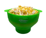 Amish Country Popcorn - Silicone Microwave Popper: Grey