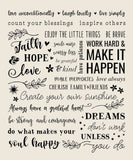 Duke Imports - "Faith/Hope/Love" - Sentimental Sayings Throw Blanket