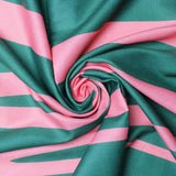 PinktownUSA - AKA Sorority Zebra Stripe Fashion Shawl Scarf: Pink and Green / Multi Tone / 74 x 28 inches