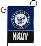 Two Group Flag Co - America Navy Armed Forces Military Decor Flag: Garden Flag 13" x 18.5" Only / Double Sided-Thick Fabric