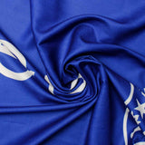 PinktownUSA ZPB Sorority Blue Shield Fashion Shawl Scarf: Blue and White/ Multi Tone/ 74 x 28 inches