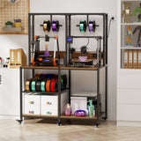 39F Inc. - 3D Printer Workstation Collection with Filament Storage: Slim Power Tower