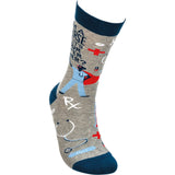 Primitives by Kathy - I'm A Nurse What's Your Super Power Socks