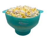 Amish Country Popcorn - Silicone Microwave Popper: Blue