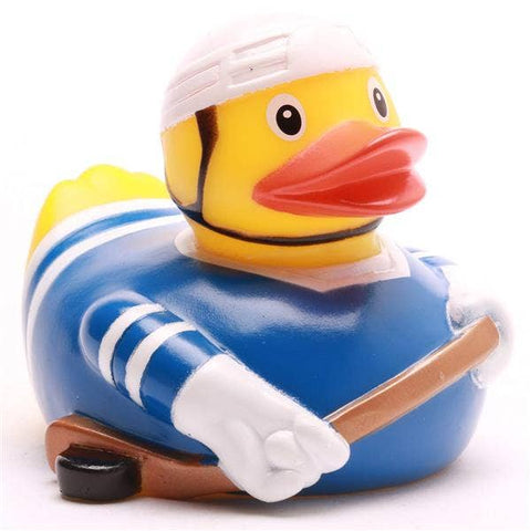 Duckshop - Hockey Blue Rubber Duck