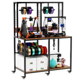 39F Inc. - 3D Printer Workstation Collection with Filament Storage: Slim Power Tower