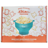 Amish Country Popcorn - Silicone Microwave Popper: Grey