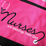 Swanson Christian Products - Tote - Nurses Are Blessings - Magenta