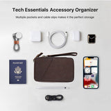 VIGOR - Travel Tech Case Leather Electronics Accessories Storage Box: 1 Bag