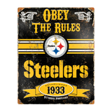 Party Animal - Pittsburgh Steelers Embossed Metal Sign