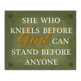 African American Expressions - She Who Kneels Wall Plaque